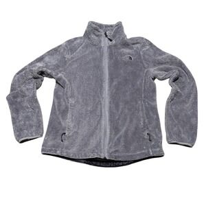 The North Face Osito Fleece Jacket Gray Women's Medium 19.5 x 25